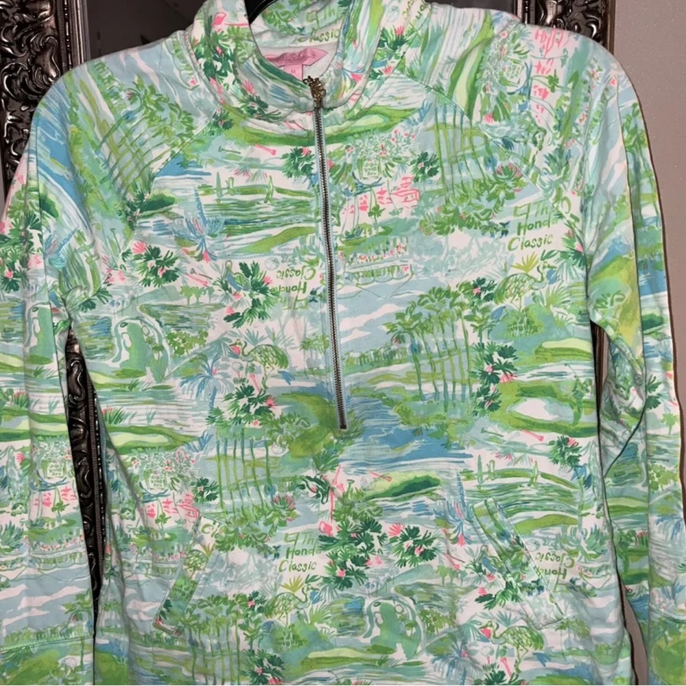Lilly Pulitzer Honda Classic Skipper Popover Jacket Pullover M